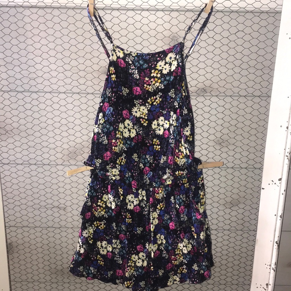 Floral halter romper